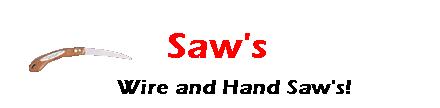 Saw's