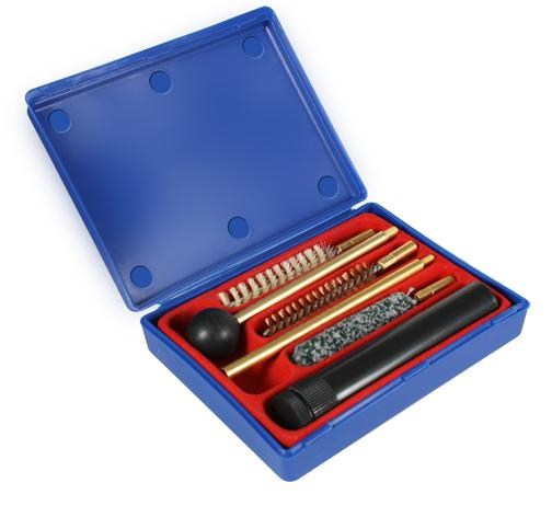 Gunmaster 44/45 Caliber Pistol Cleaning Kit - 14-Piece Set With Rods, Brushes, Patches & Case