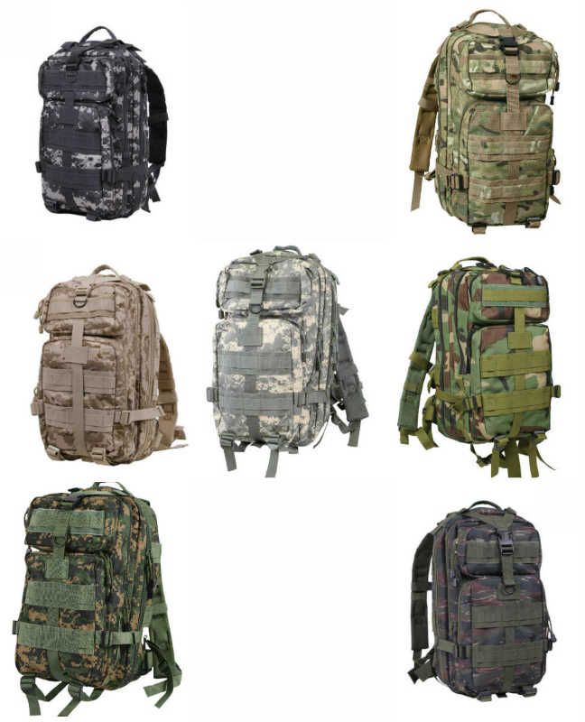 17" Desert or Urban Digital MOLLE Backpack Bag Camouflage Medium Transport Pack 