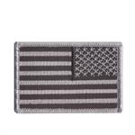 Black / Silver Reversed US Flag Patch