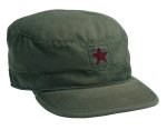 O.D. Vintage Military Fatigue Cap W/China Star