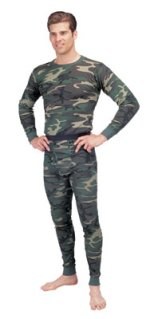 Thermal Knit Top - Woodland Camo