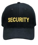 Low Profile Cap - Security - Black w/ Gold