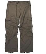 Womens Vintage Paratrooper Fatigue Pants - Solid - Brown
