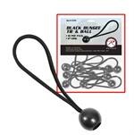 Black Bungee Tie And Ball - 10/Pk.