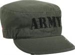 Vintage Fatigue Embroidered Cap / Army - Olive Drab