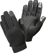 Touch Screen Synthetic Rubber Duty Gloves - Black